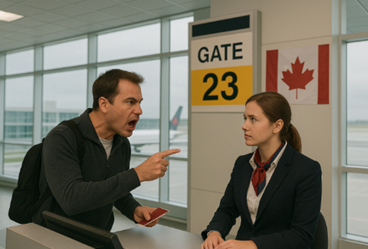 Heated Discussion at Gate 23 shrunk